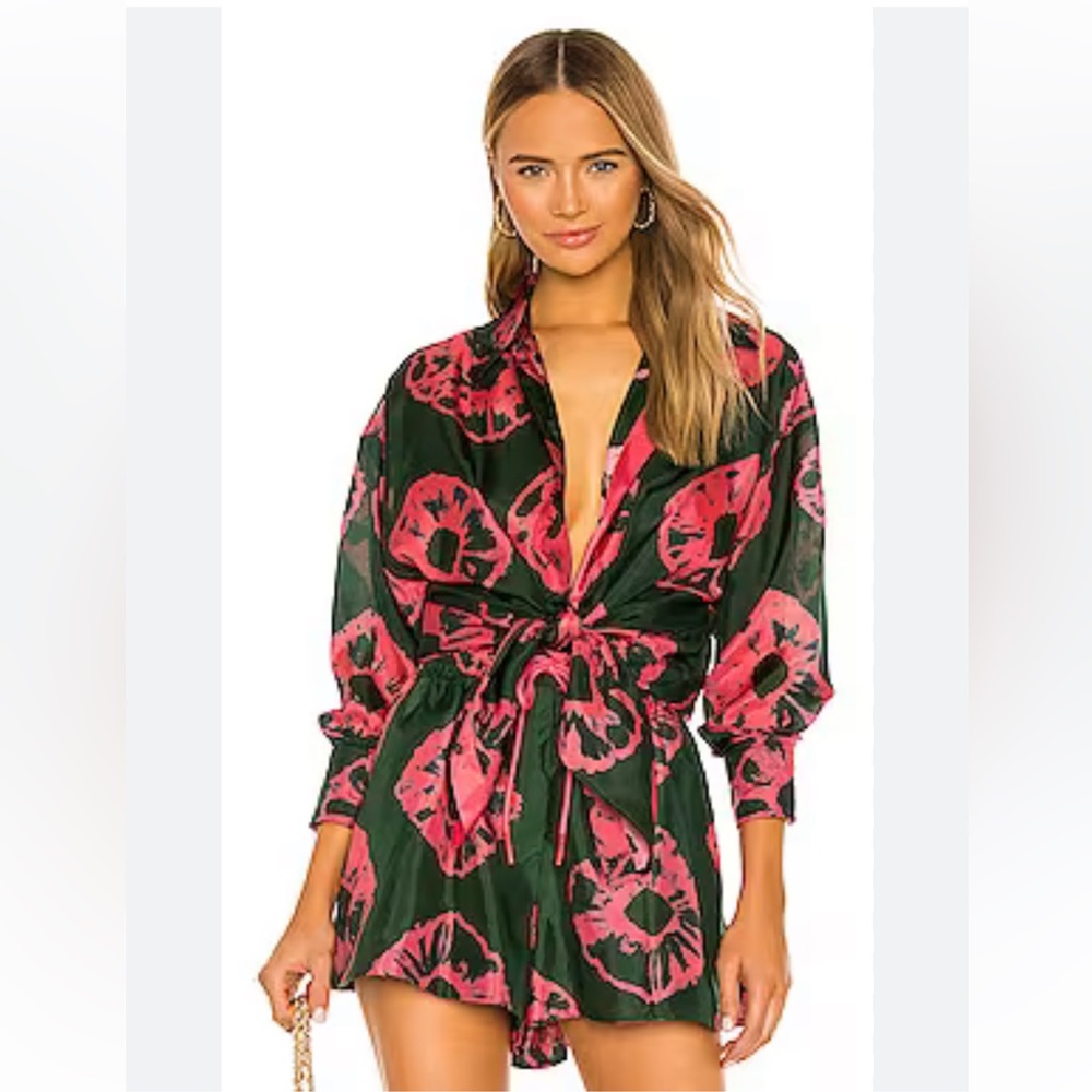 ZIMMERMANN Poppy Relaxed Shirt & Short Set - Picture 1 of 16